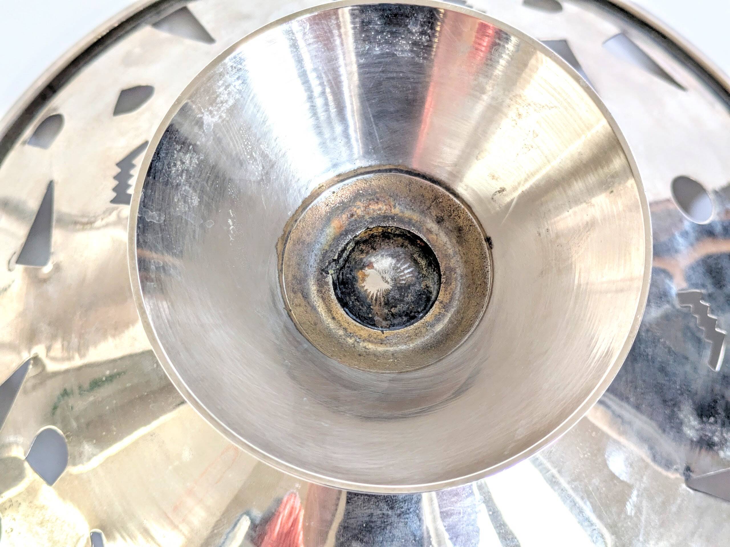 1980s Memphis Style Fruit Bowl | Stainless Steel