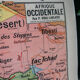 La carte de géographie Afrique Occidentale / Tunisie