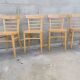 Set de quatre chaises bistrot Baumann