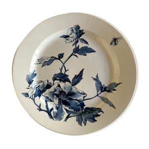 plat pavots en faience - gien