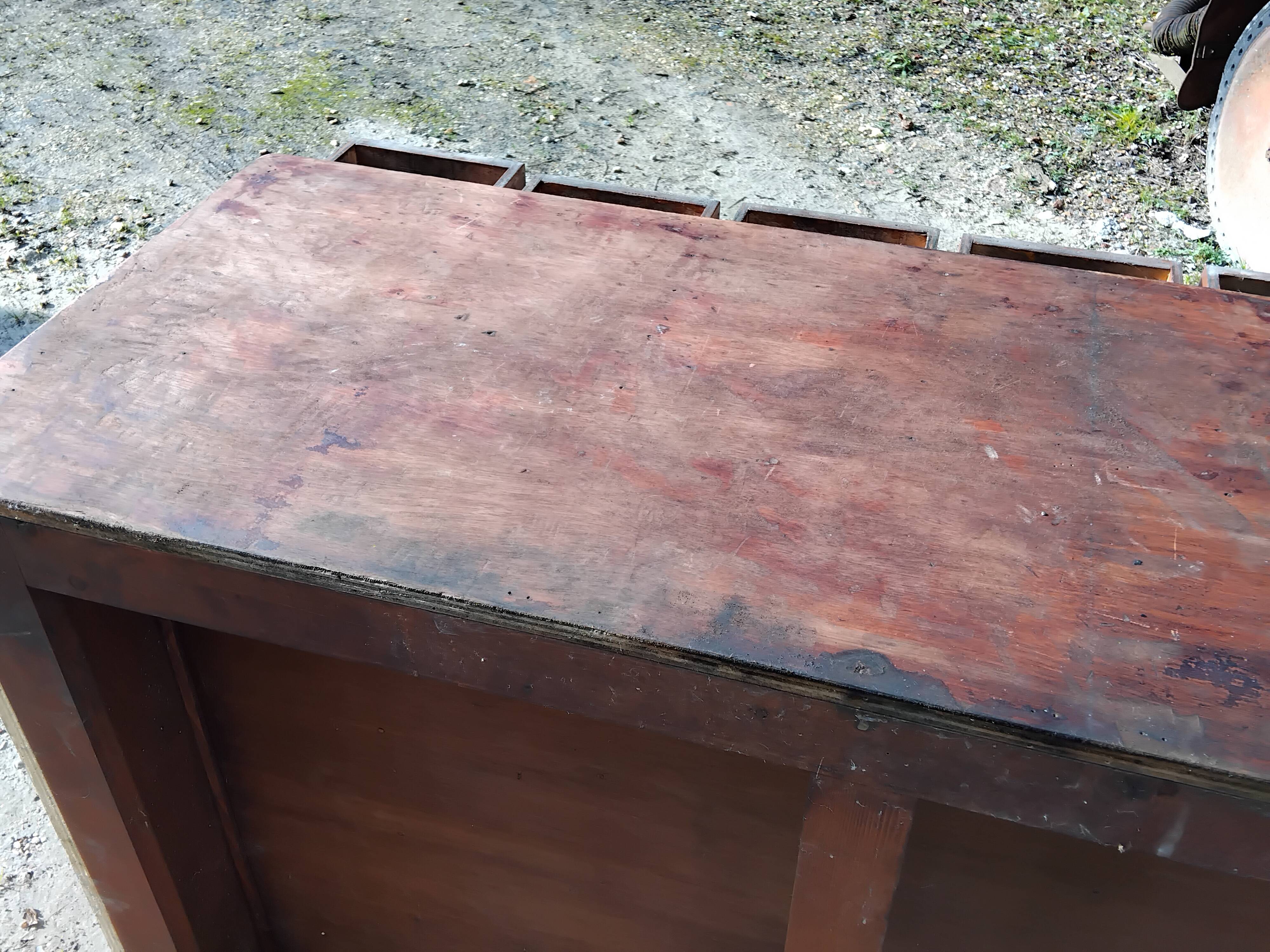 Old sideboard workshop furniture 49 drawers vintage design