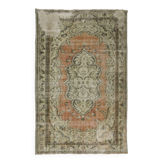 Turkish Anatolian Handmade Vintage Rug 274 cm x 180 cm