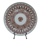 Plat ancien en faïence de Longwy modèle Henri II