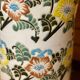 Enamelled ceramic umbrella stand