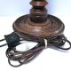XL turned wooden lamp base H.47 cm 1950s design