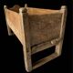 Very old wooden cradle