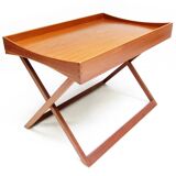 Danish Folding Campaign Side Table by Torsten Johansson for Bo-Ex