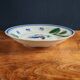 Large Vintage Hand-Painted Plate "Rooster and Foliage"