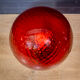 Lampe de table rouge verre de Murano, Venini Balloton