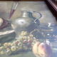 Ancienne aquarelle nature morte signée