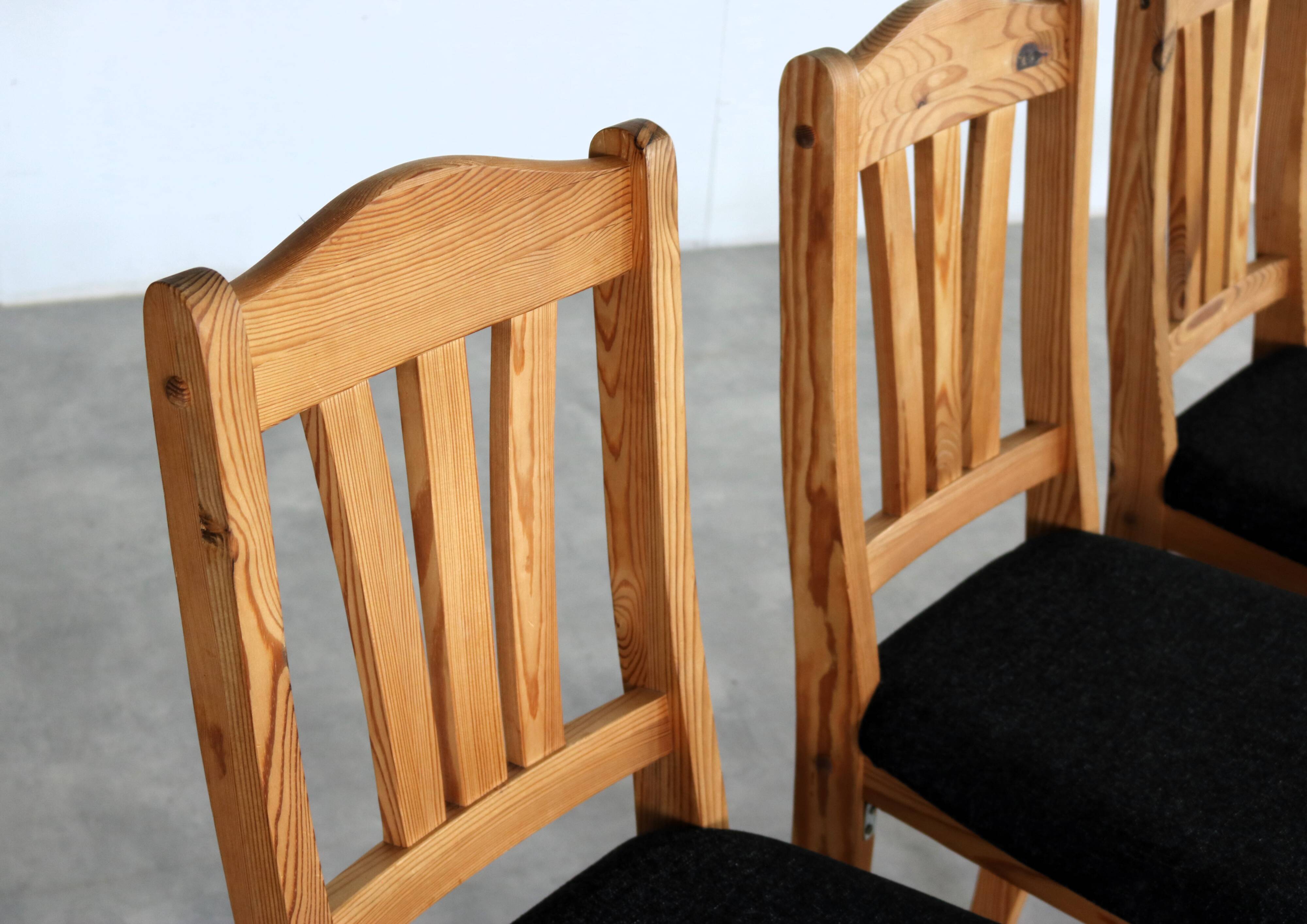 vintage dining room chairs | chairs | pine | 70's