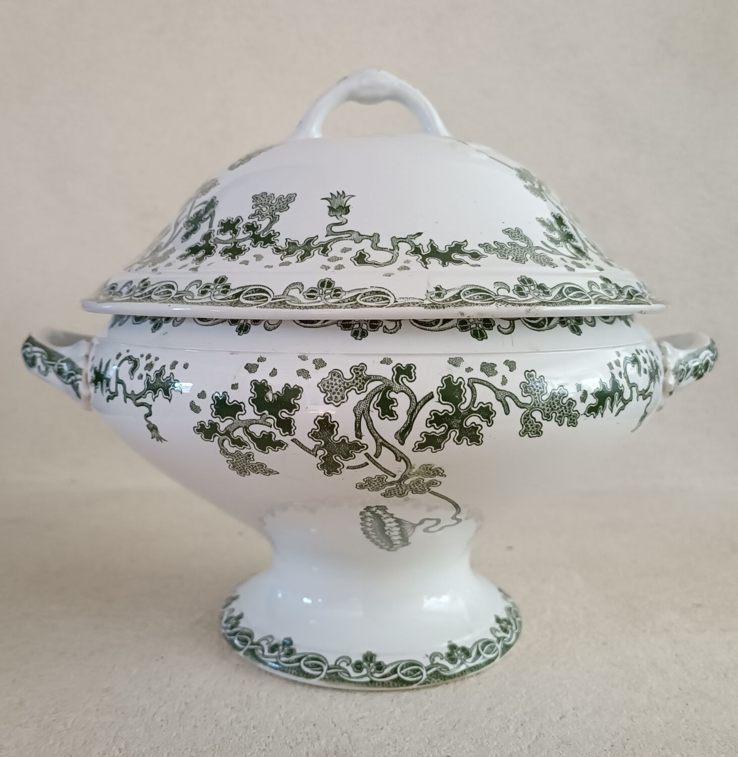 Tureen and ravier Saint Amand and Hamage
