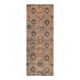 Vintage Turkish Oushak Handmade Wool Cotton Orange Runner Rug 107x290