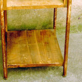 Vintage metal bedside table