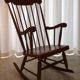 Rocking chair in blond wood