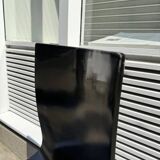 "Klass" designer chairs - wenge wood and chrome legs