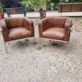 Vintage leather armchairs