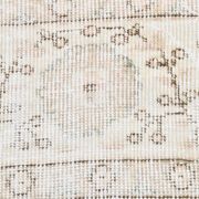 5x12 Pastel Beige Pink Turkish Vintage Area Rug, 160x375Cm