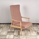 Vintage Recliner Armchair with Ottoman, 1960s, Czechoslovakia