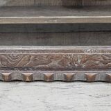 Old collector's wall display case in Burmese teak