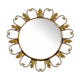 Miroir oeil de sorcière bombé 1950 - 46x46cm