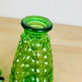Italian green glass carafe