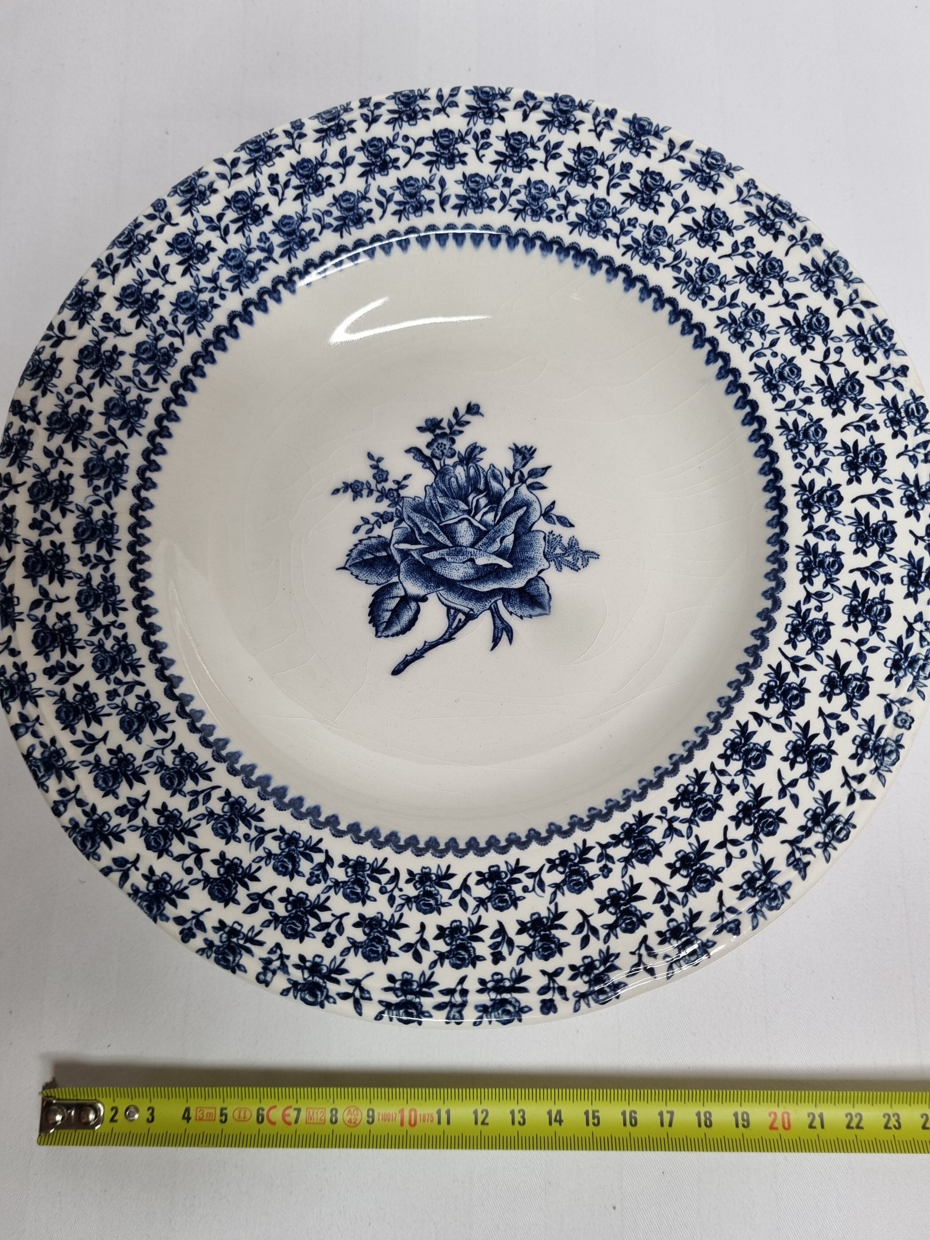 Set of six hollow plates "English style" Lunéville