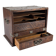 Victorian Oak Writing Cabinet with Automatic Tambour, 19th Century