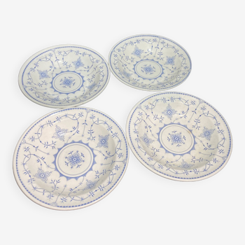 Set of 4 ceramic soup plates from Gien