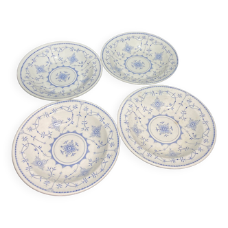 Set of 4 ceramic soup plates from Gien