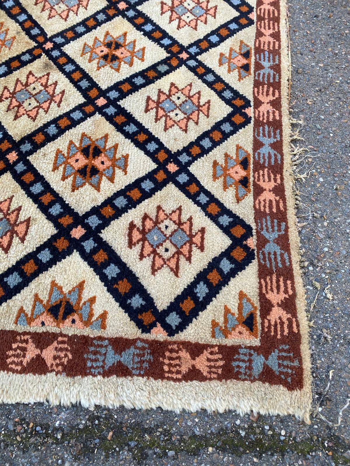 Persian woven wool rug pyramids 160x230