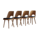 Set of 4 Dining Chairs by Oswald Haerdtl, Reupholstered, Midcentury