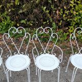 Garden furniture in wrought iron early 20th century