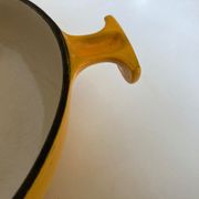 Oven dish Enzo Mari for Cocotte Le Creuset La Mama 1970 Italian design