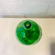 Demijohn 10 liters, vintage moulded glass, 60s