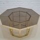 Brass  Italian coffee table by Romeo Rega, 1970s