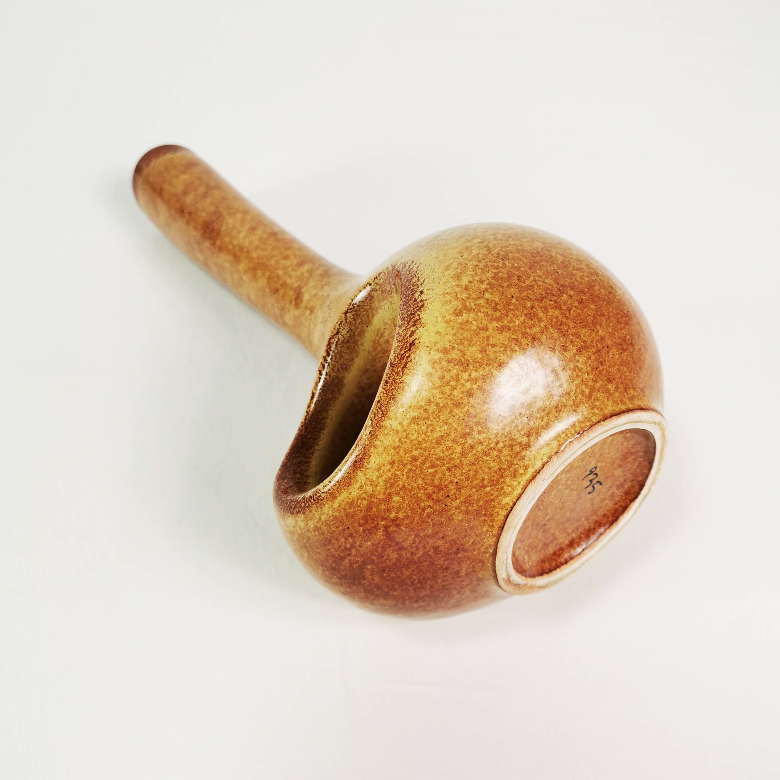 Modernist ceramic vase, Bertoncello Ceramiche, designed by Roberto Rigon, Italy, 1960s.