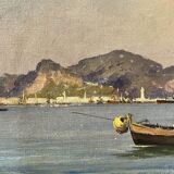 Painting of Giuseppe Lamonica (1862-1919) - Il Monte Pellegrino