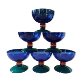 Lot de six coupelles Guzzini vintage italien
