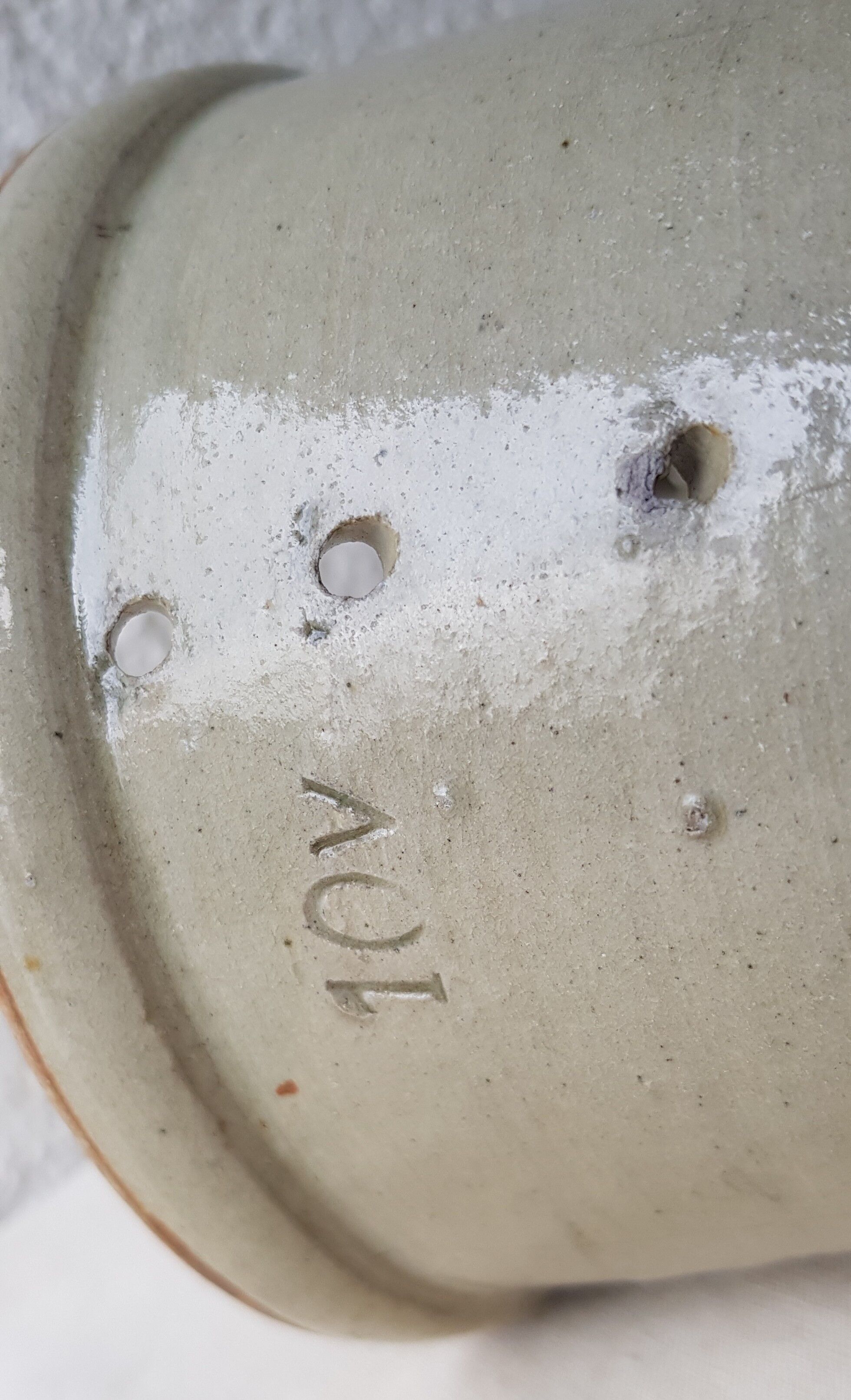 Pot with pheasant in earth