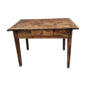 bureau vintage bois massif