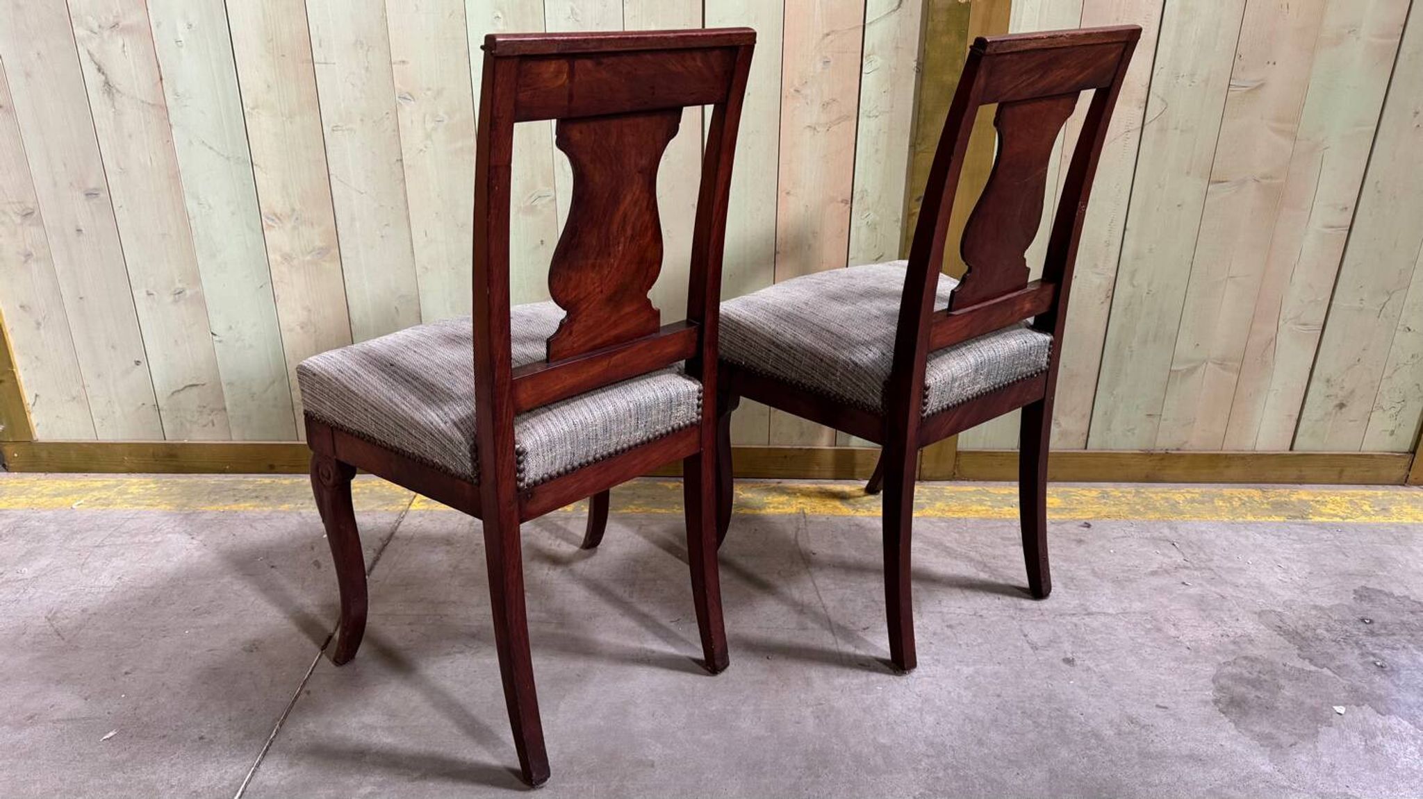 Pair of mahogany chairs circa 1900