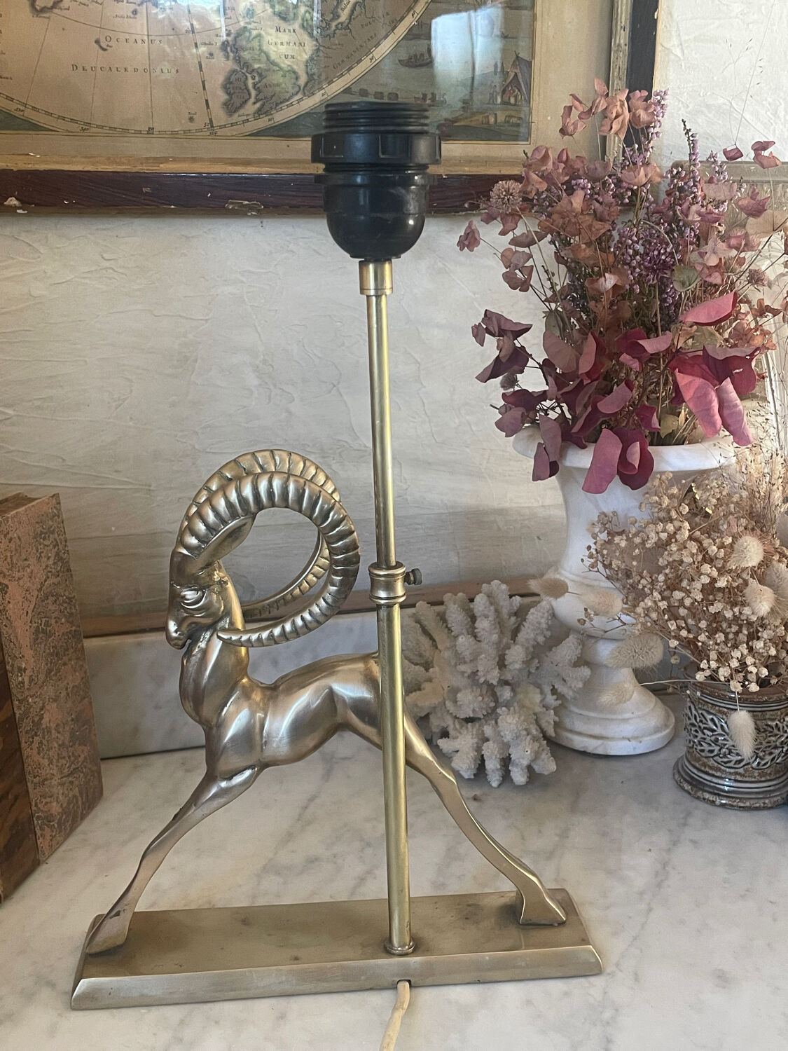 Art Deco Brass Lamp