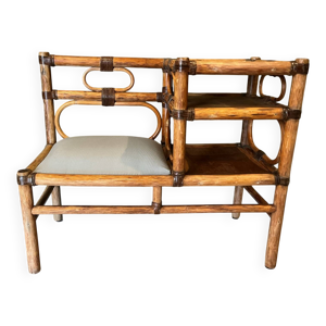 banc vintage bambou