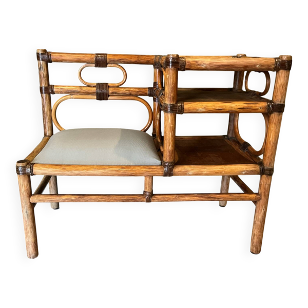 Banc vintage bambou