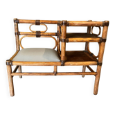 Vintage bamboo bench