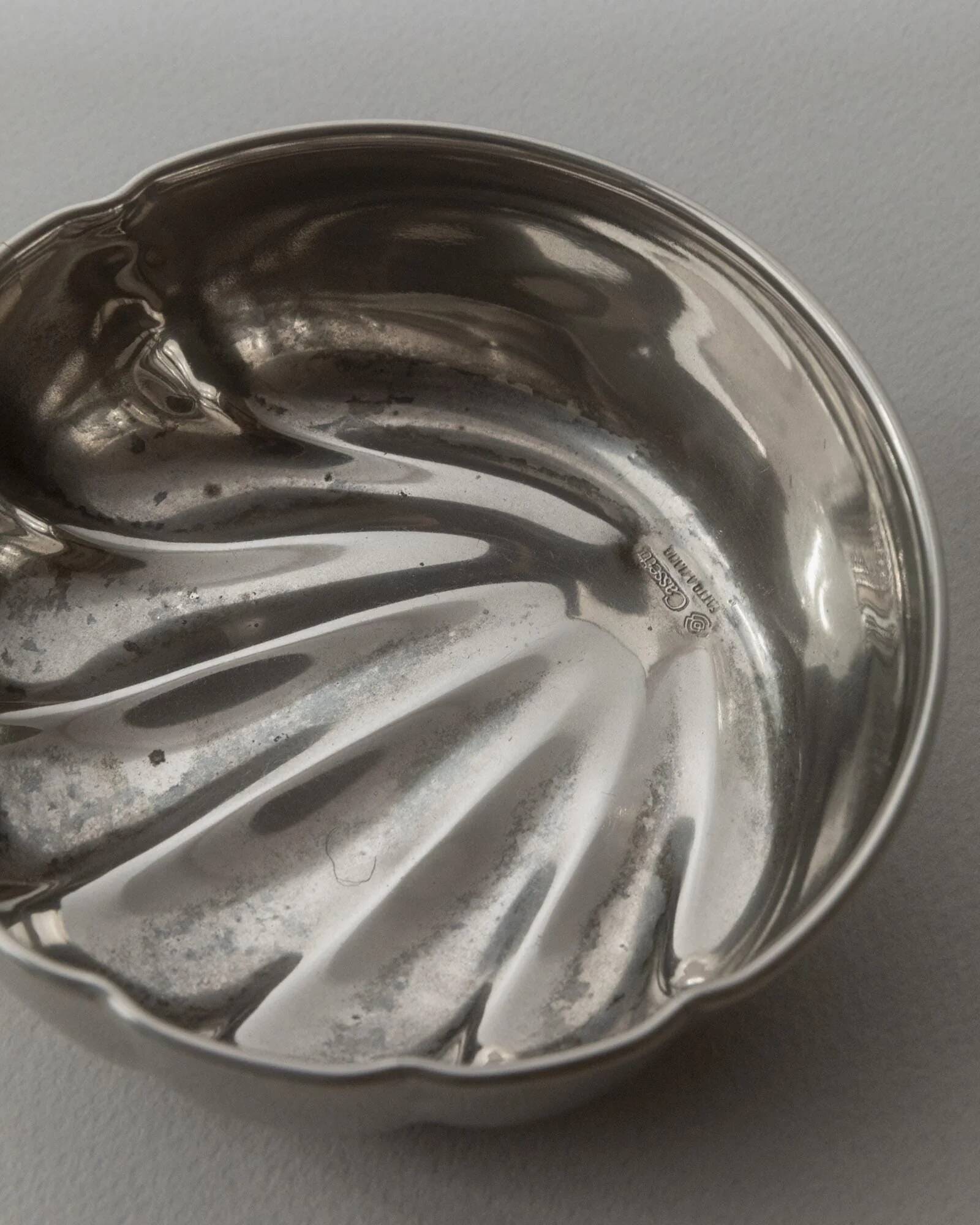 Vintage silver-plated bowl from the 1970s by Cassetti, Italy, timeless design for desserts or jewellery, elegant retro table decoration, noble gift idea.