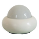 White UFO lamp model c359 by LUCI, Italy 70s
