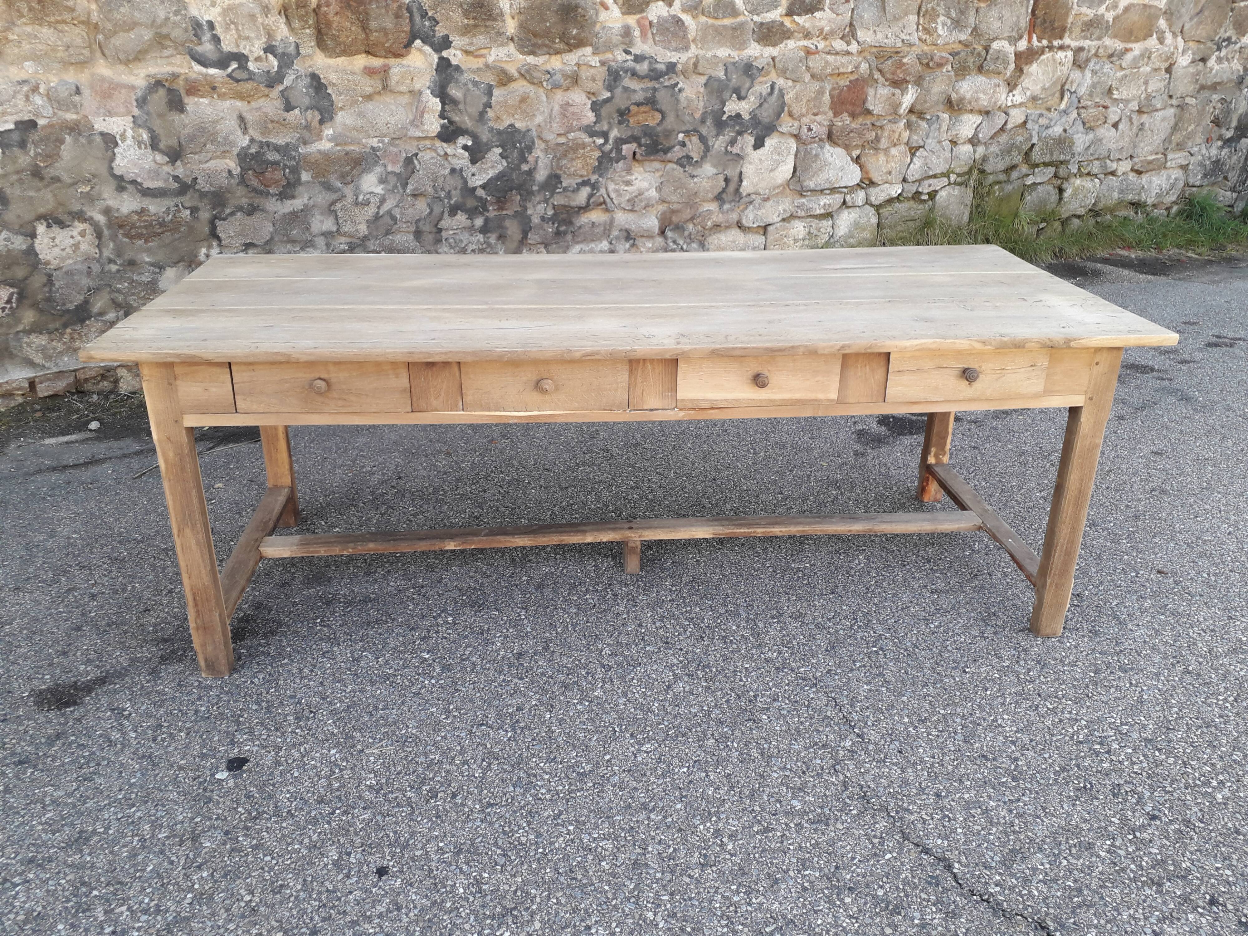 214 cm drawer farm table