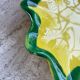 Ceramic yellow vallauris dish